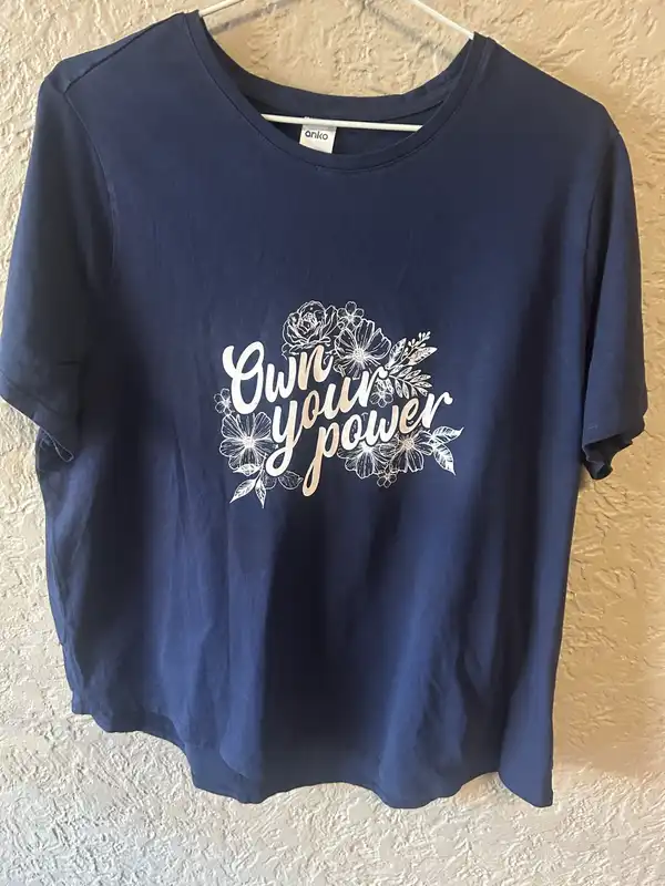 Anko navy floral graphic T-shirt