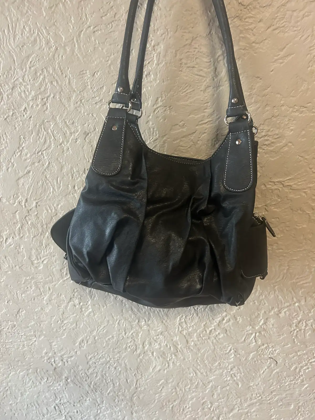 Laura jones black faux leather shoulder bag – photo 5