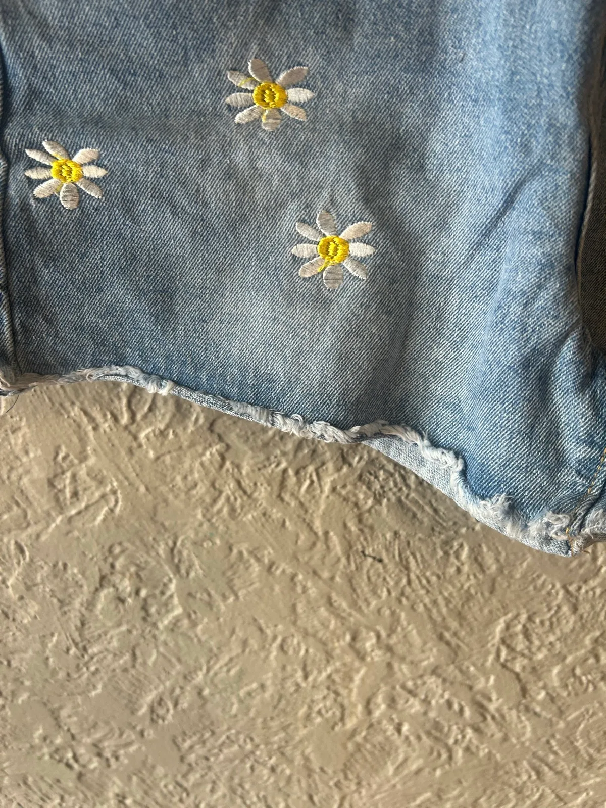 Cotton on floral blue denim shorts – photo 2