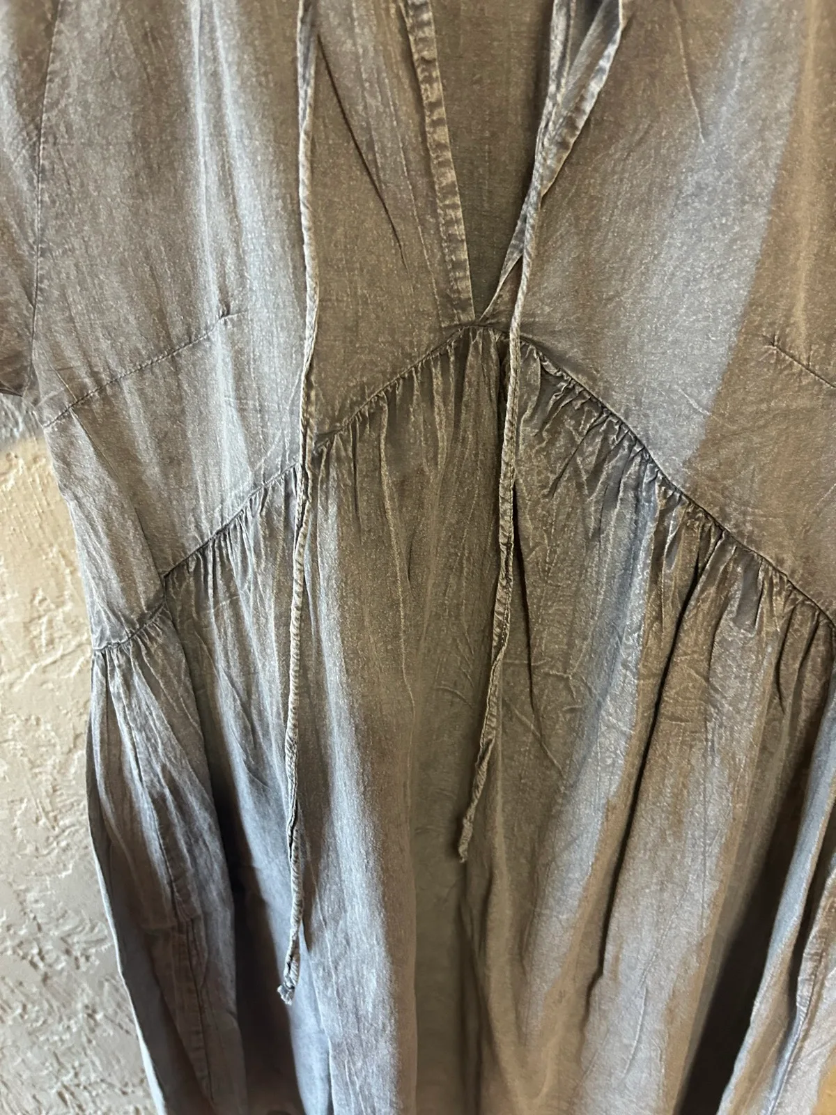 Thrills light grey chambray smock dress – photo 3