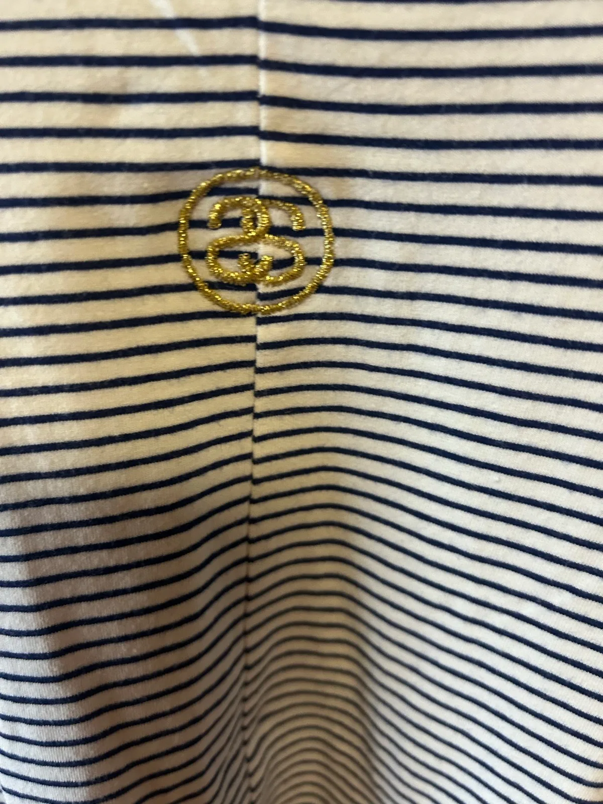 Stussy navy/white striped playsuit – photo 2