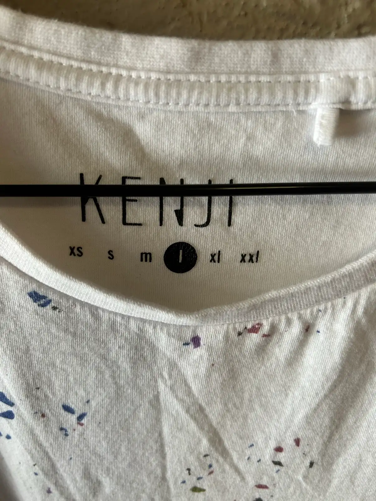 Men’s kenji white with paint splatter tee – photo 3