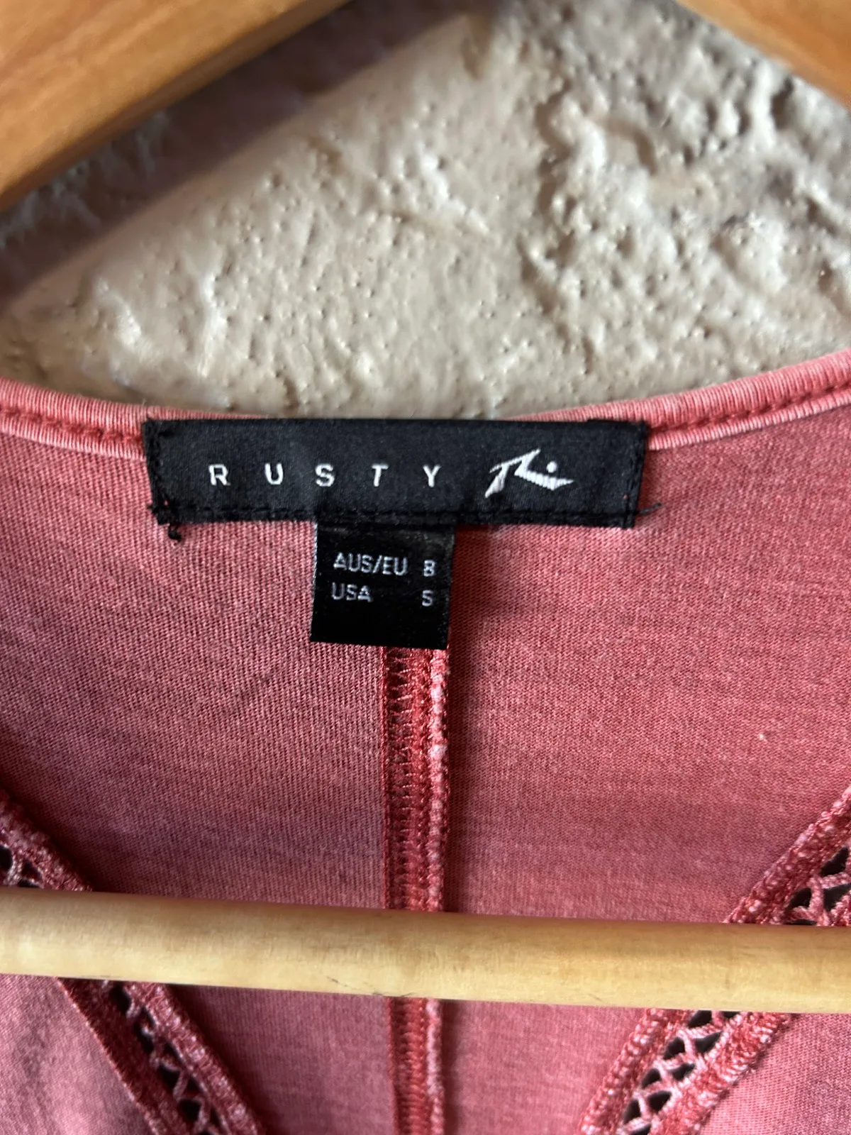 Rusty red/pink cotton round neck tank dress – photo 3
