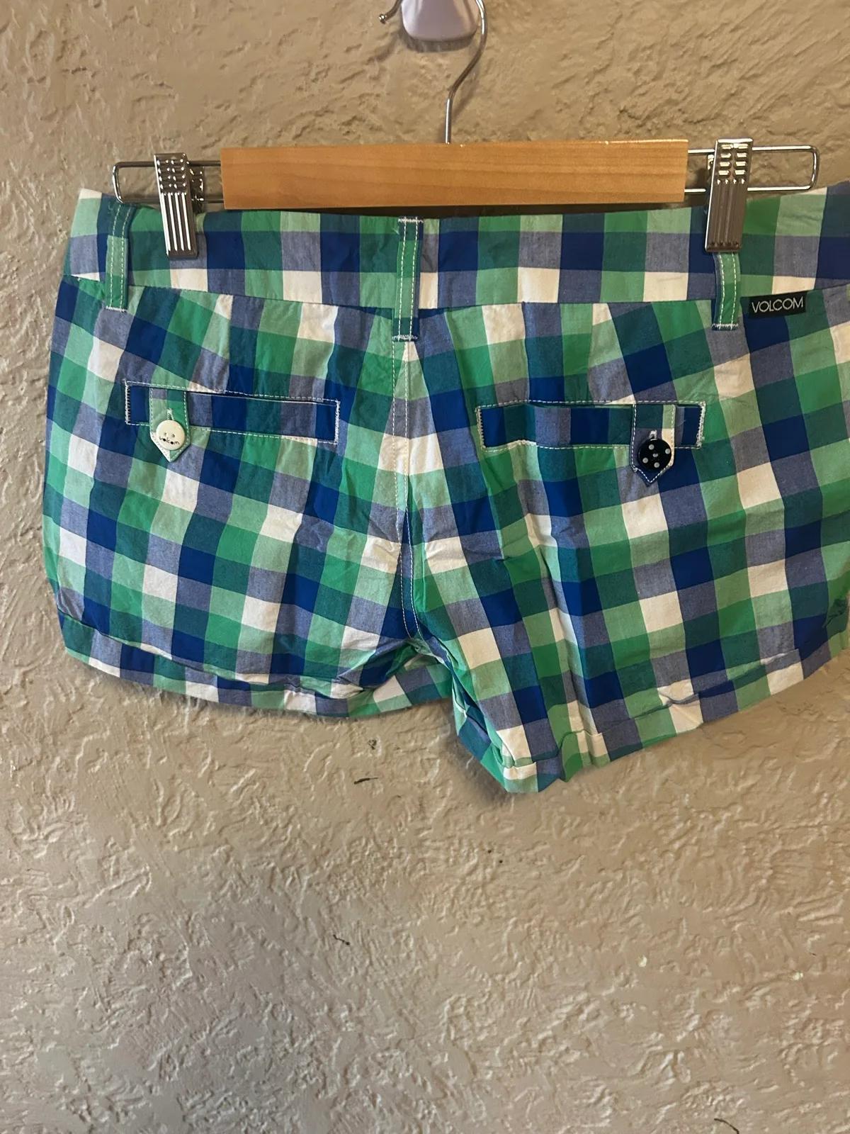 Volcom green/blue/white check shirts – photo 7
