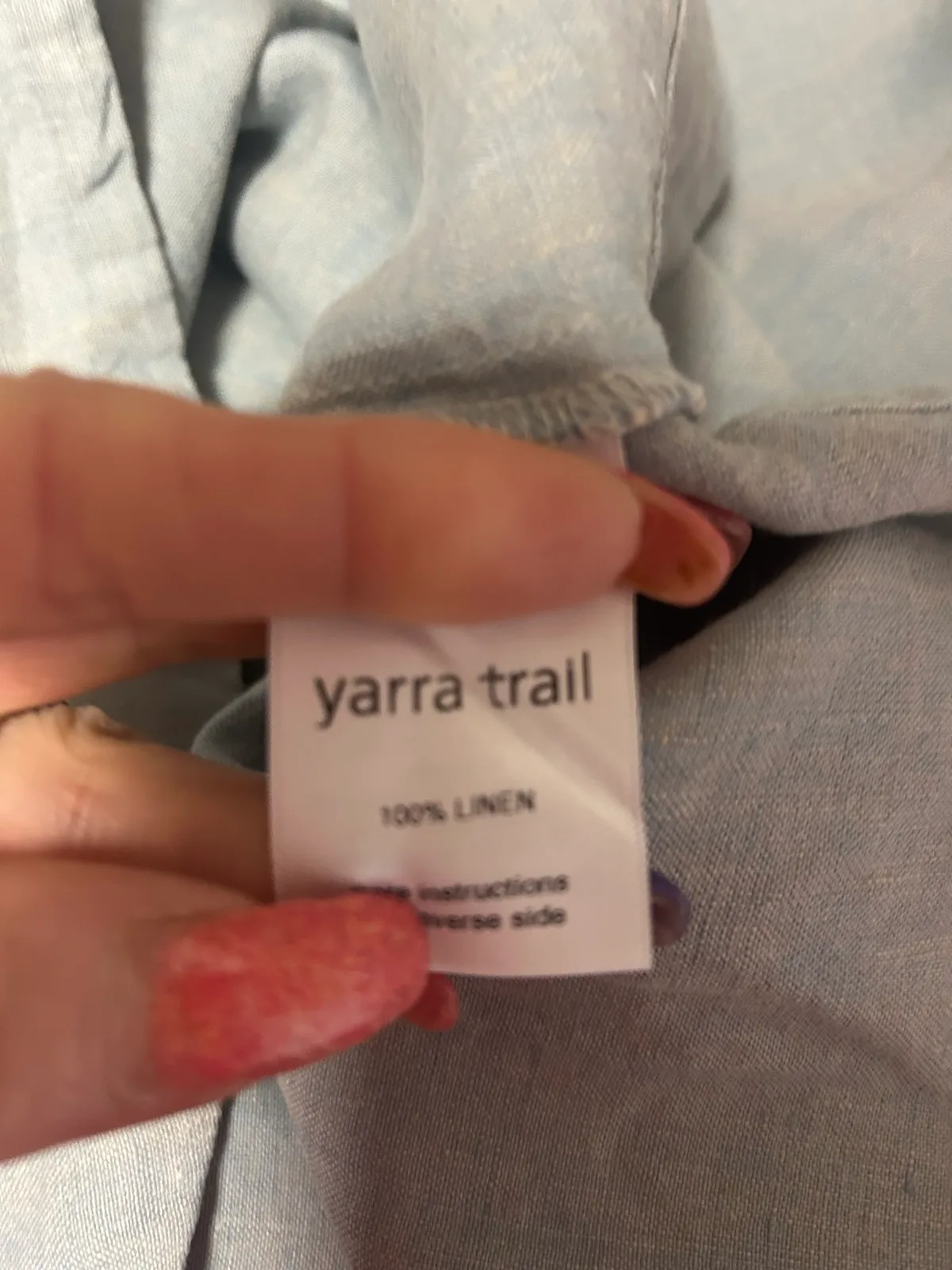 Yarra trail grey linen  long sleeve blouse – photo 5