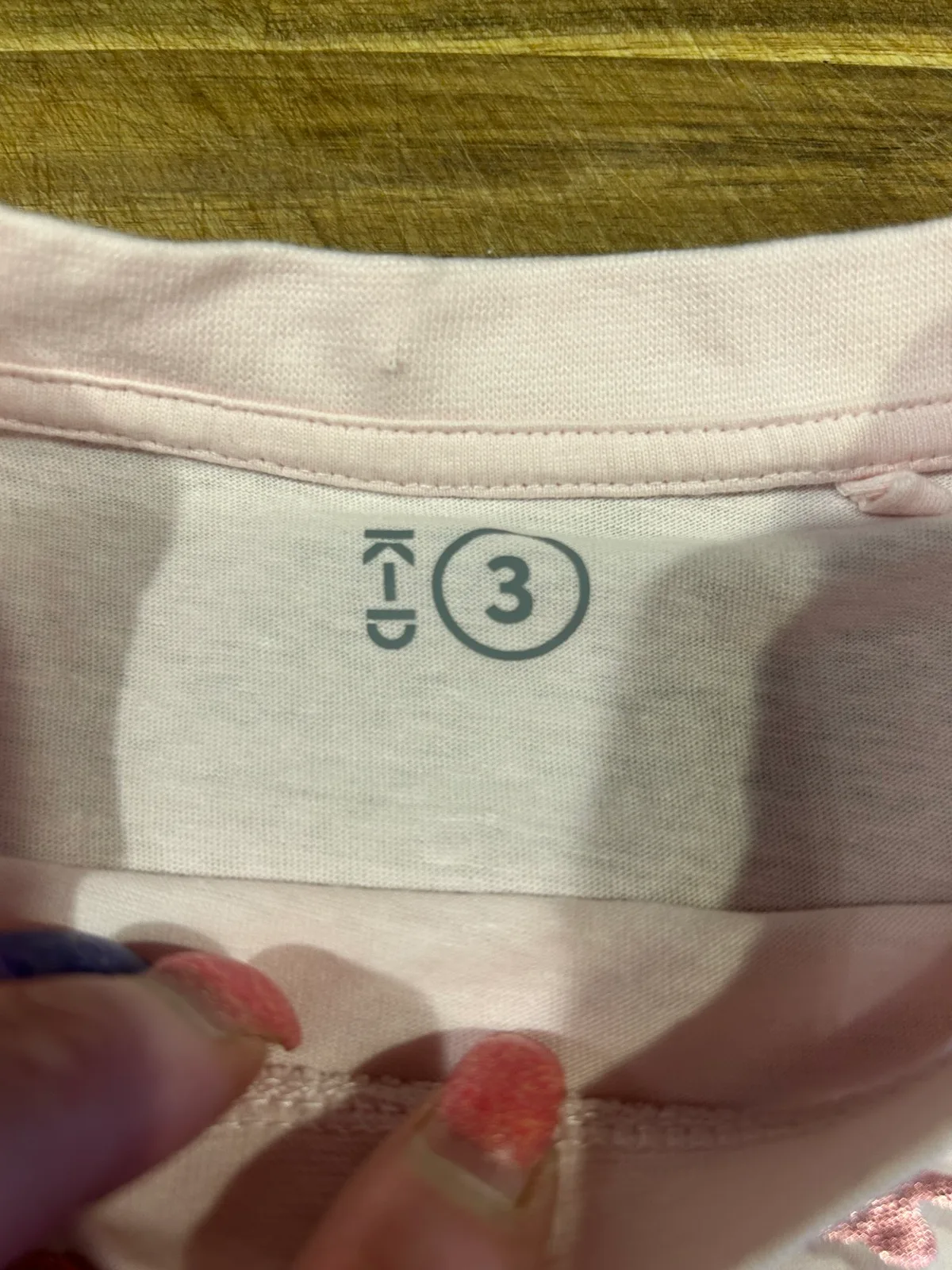 K-D girls pink tee with heart graphic – photo 3