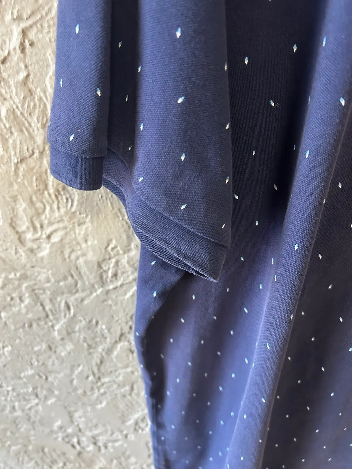 Men’s stafford Ellison navy spotted polo shirt – photo 2