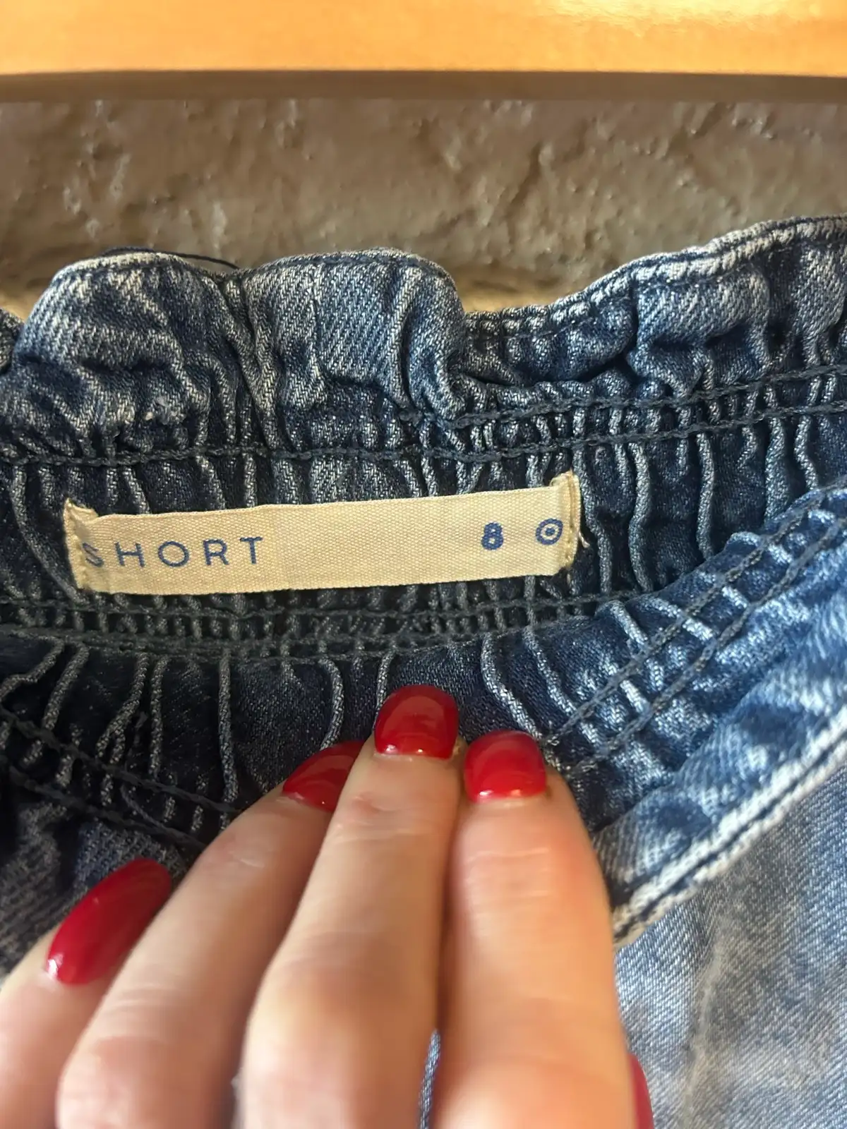 Target light wash blue denim shorts – photo 3