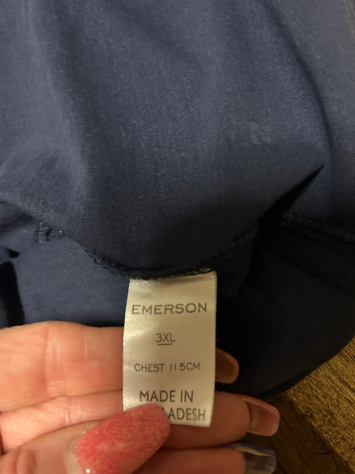 Men’s navy blue Emerson ‘serial chiller’ tee — photo 3