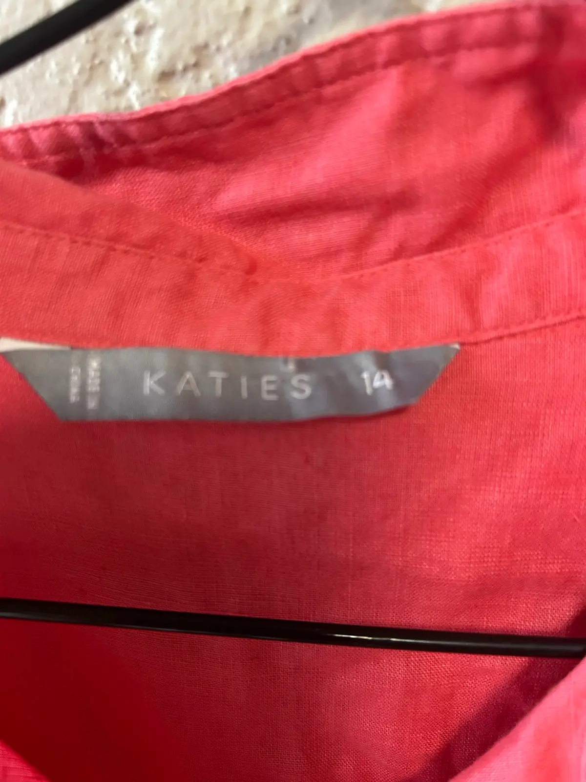 Katie’s coral pink long sleeve shirt – photo 3