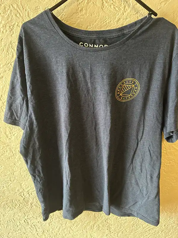 Connor Bluey grey Brooklyn graphic tee