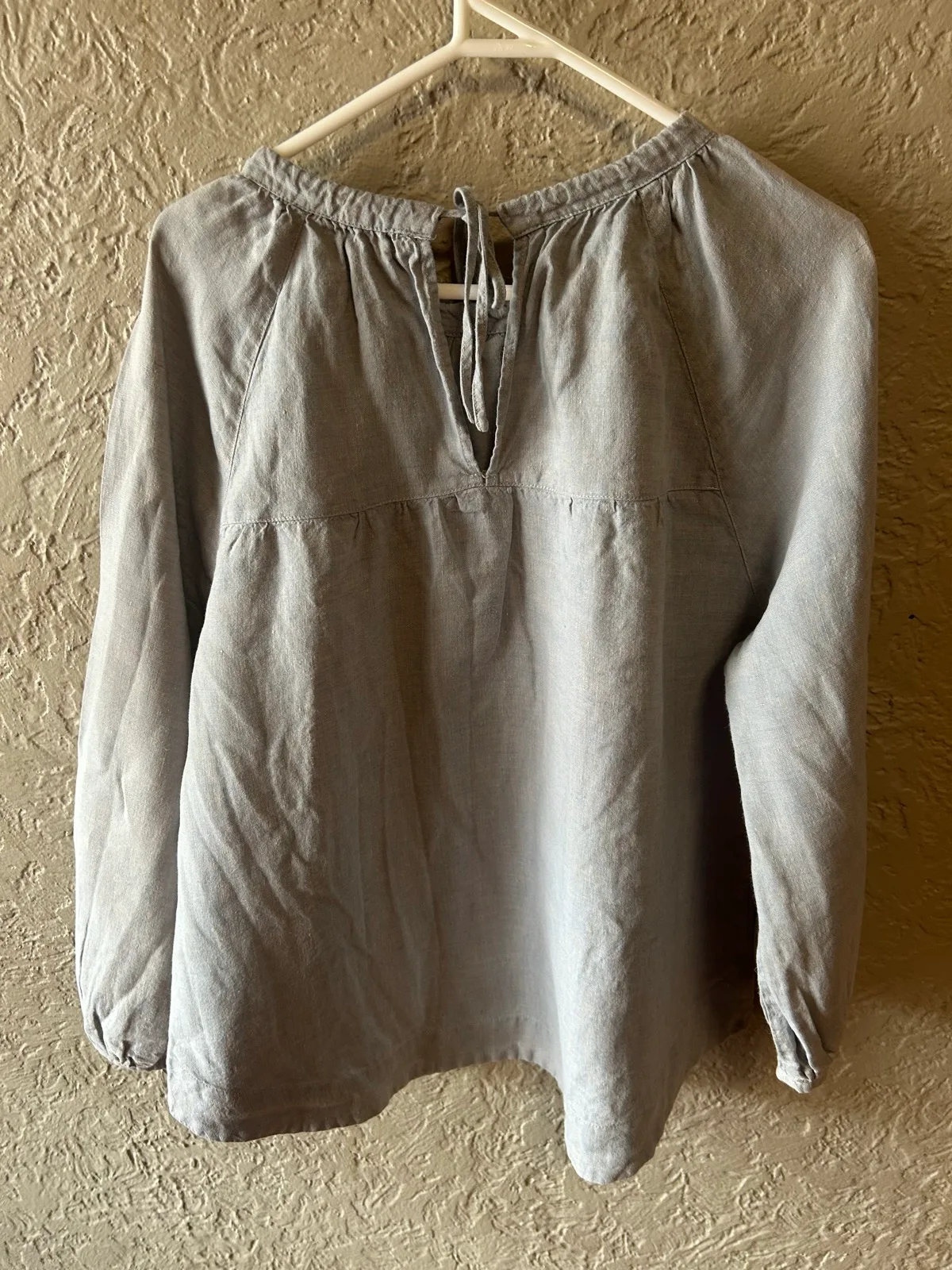 Yarra trail grey linen  long sleeve blouse – photo 4