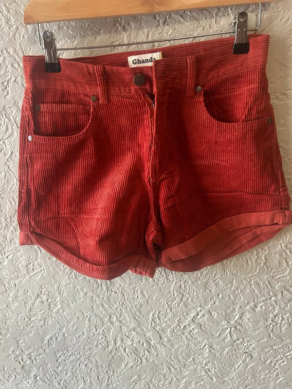 Ghanda brown corduroy shorts