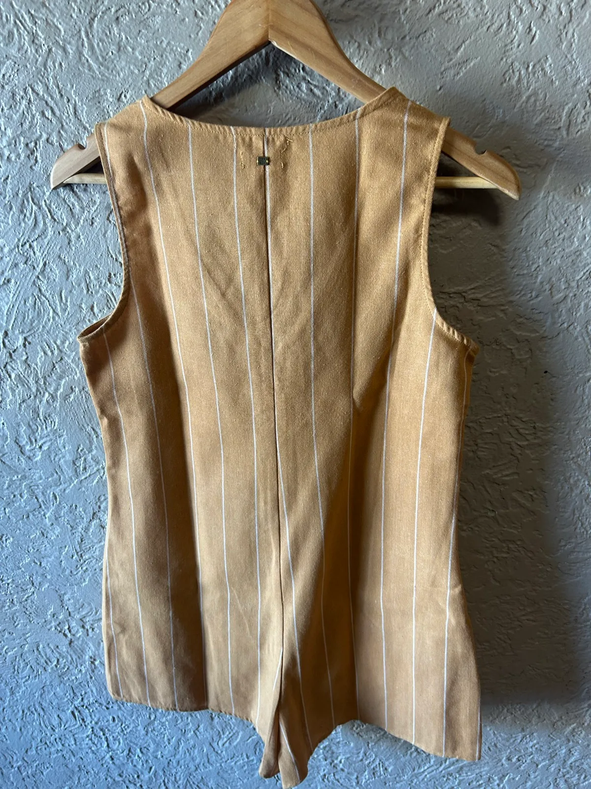 Ghanda tan/yellow striped playsuit – photo 5