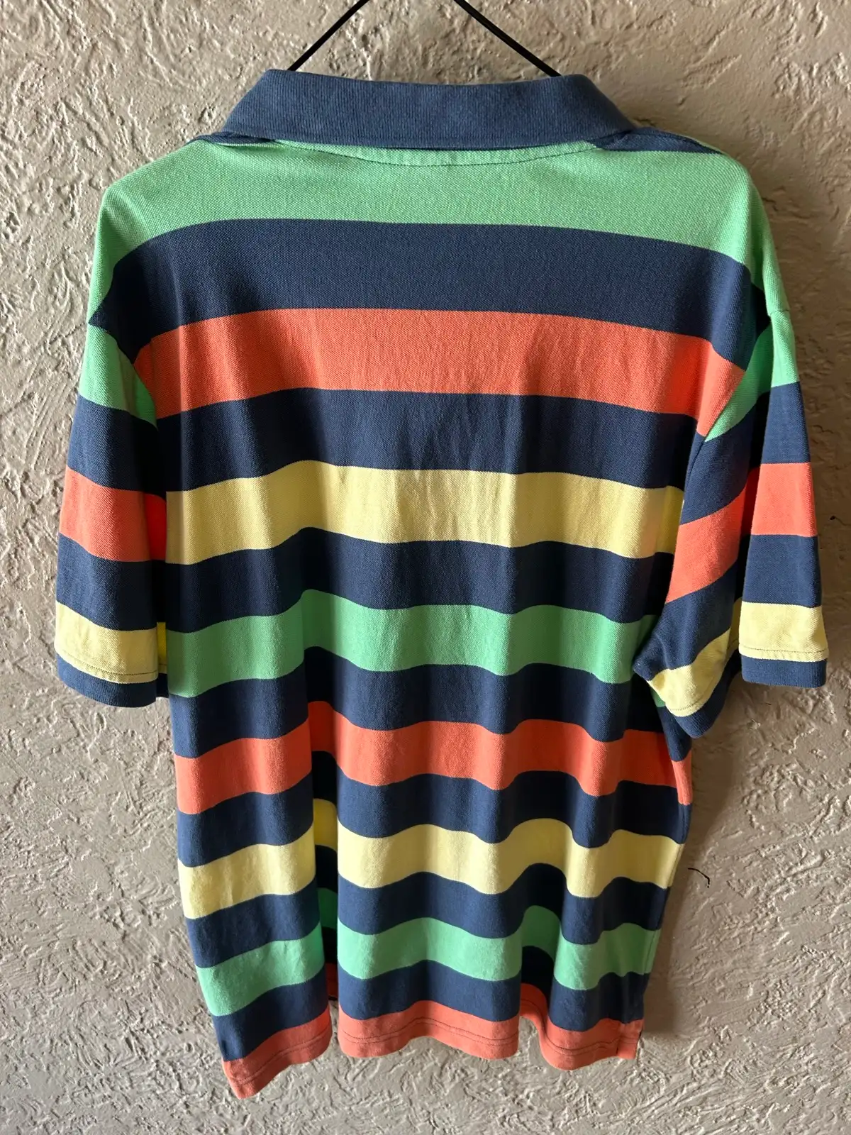 Men’s multicoloured polo shirt size 2XL – photo 3