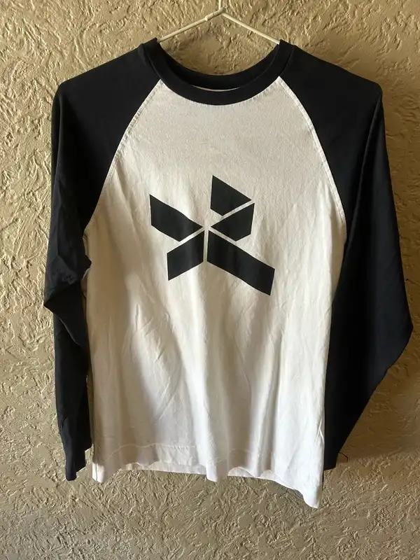 Men’s Ricciardo white/black raglan tee