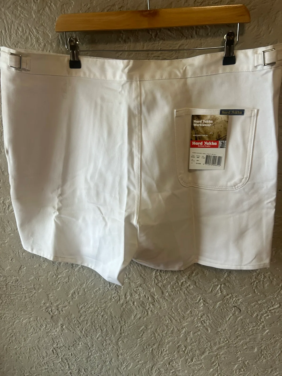 Men’s hard yakka white shorts – photo 3
