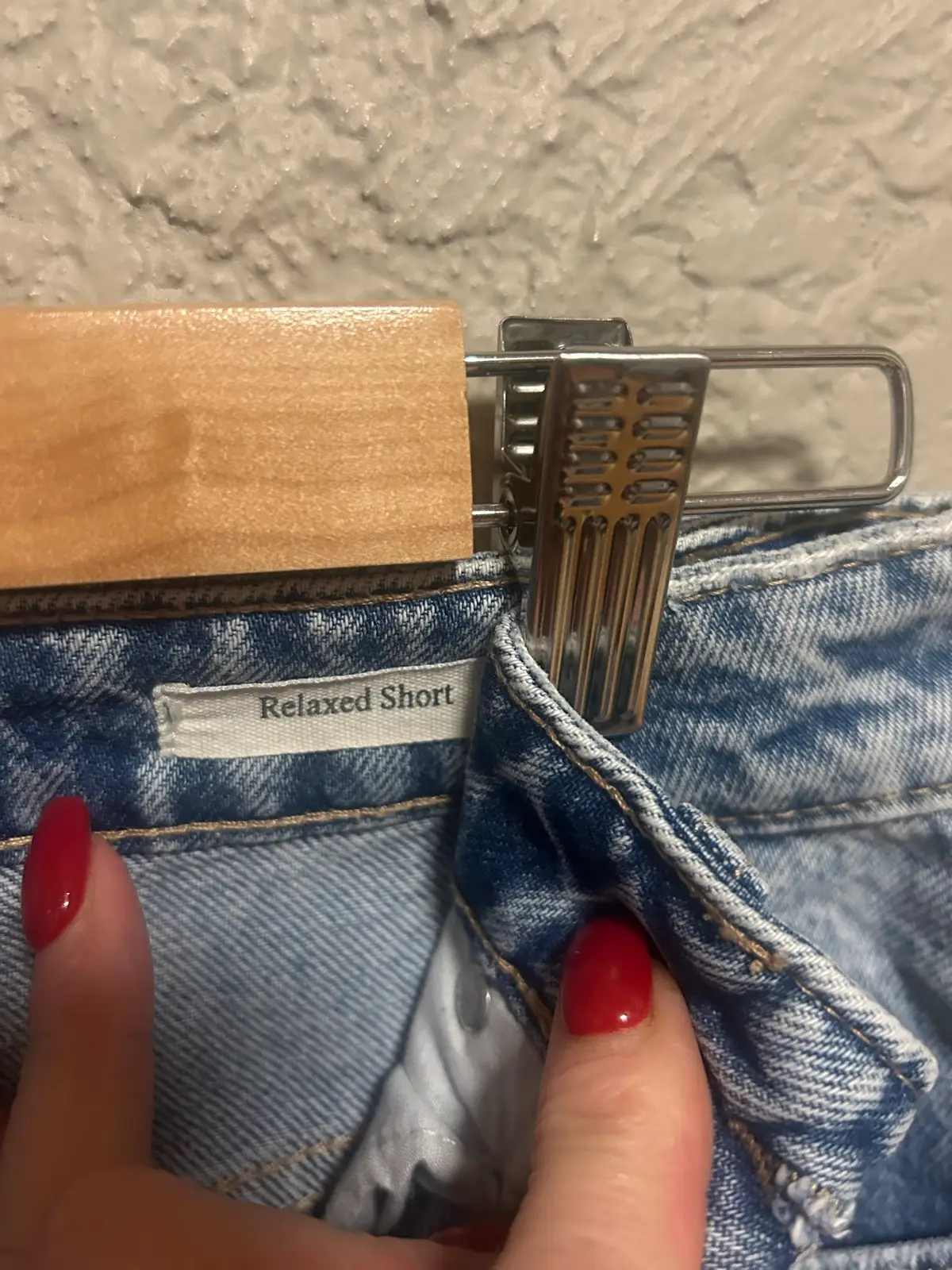 Cotton on blue denim cutoff shorts – photo 2