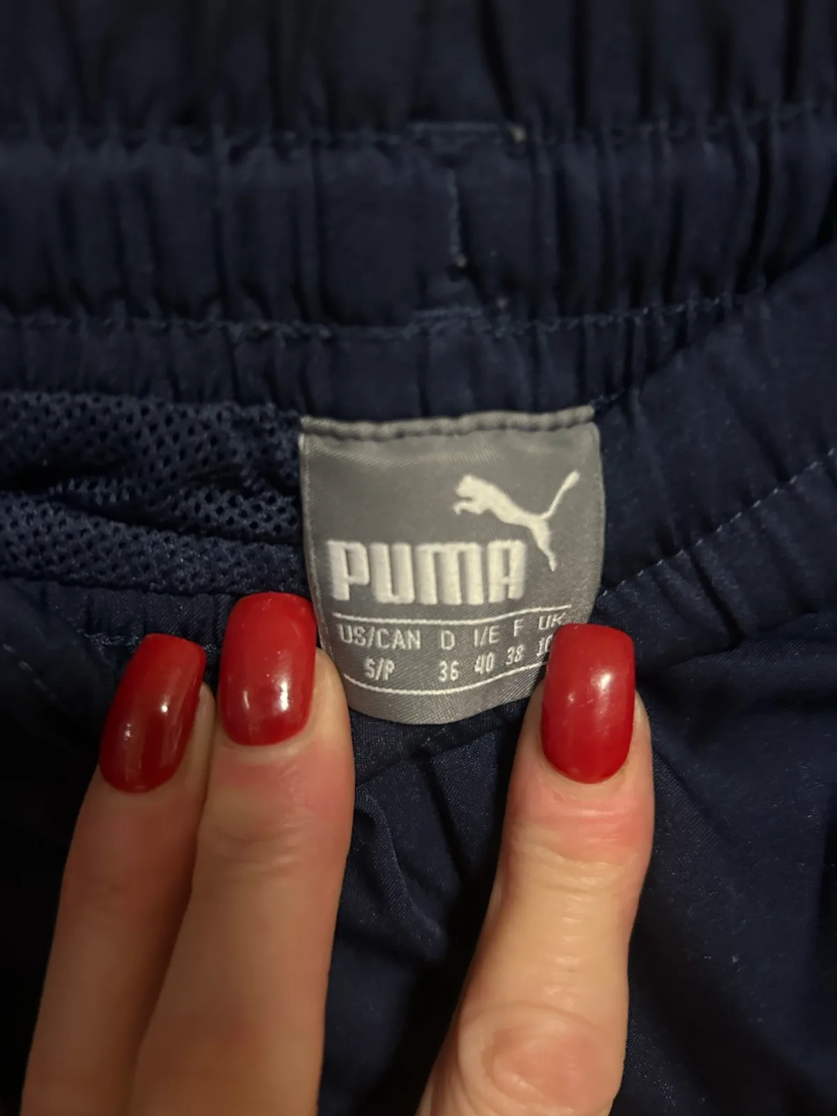 Puma blue polyester running shorts – photo 3