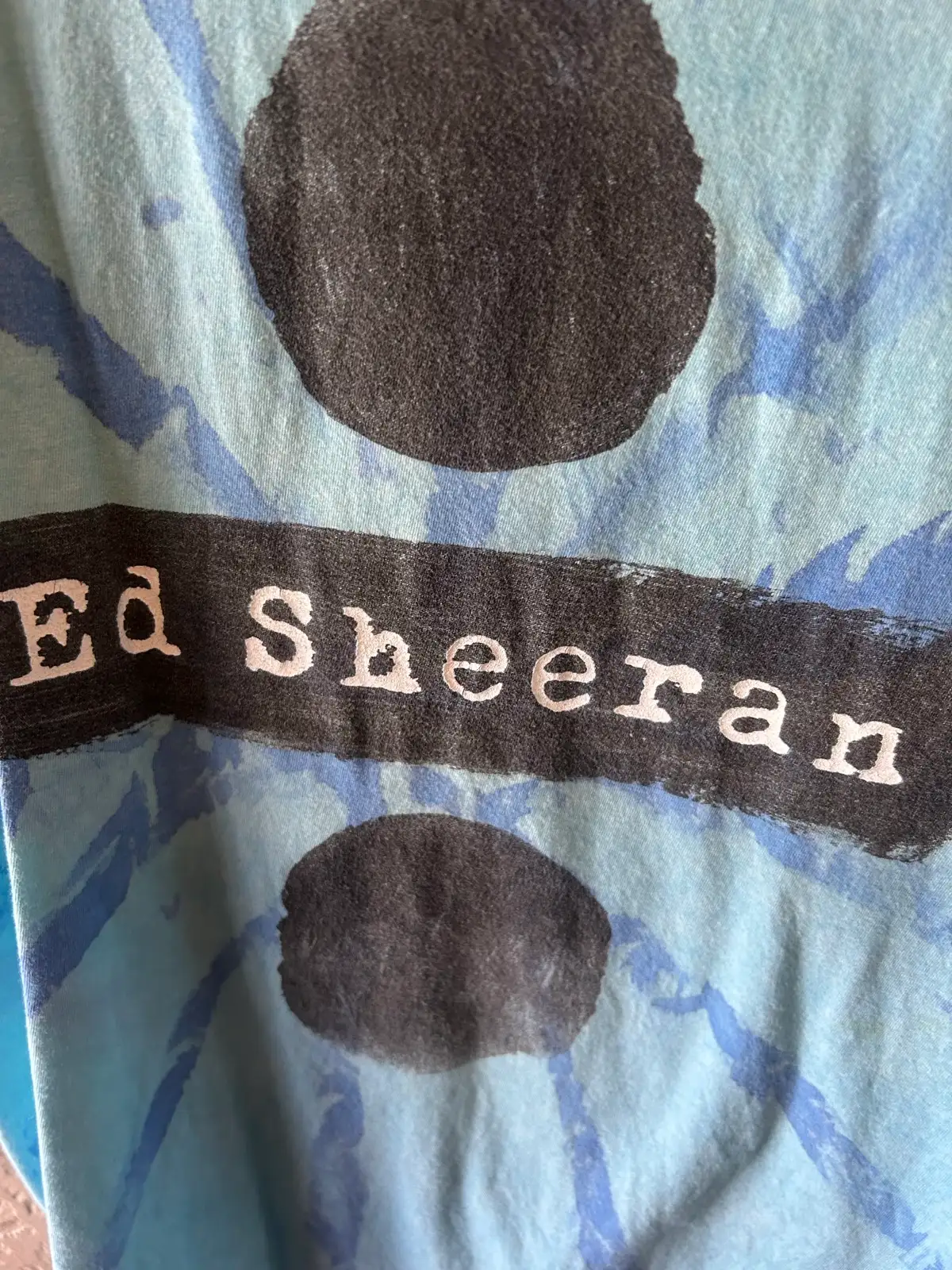 Men’s Ed Sheeran blue tie dye tee – photo 2