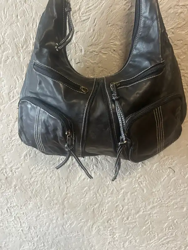 Rip curl brown faux leather shoulder bag