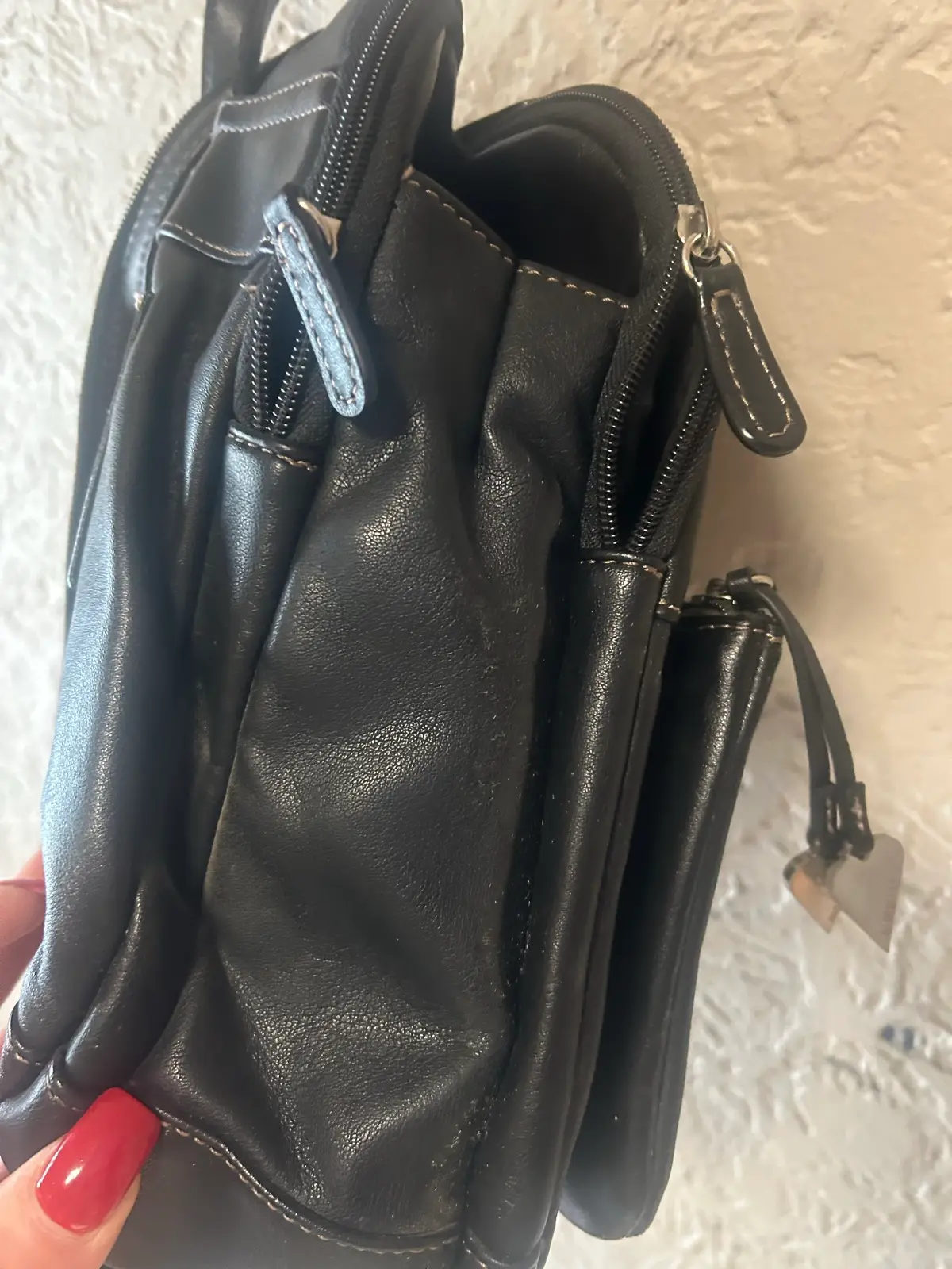 Aurielle brown leather backpack – photo 4