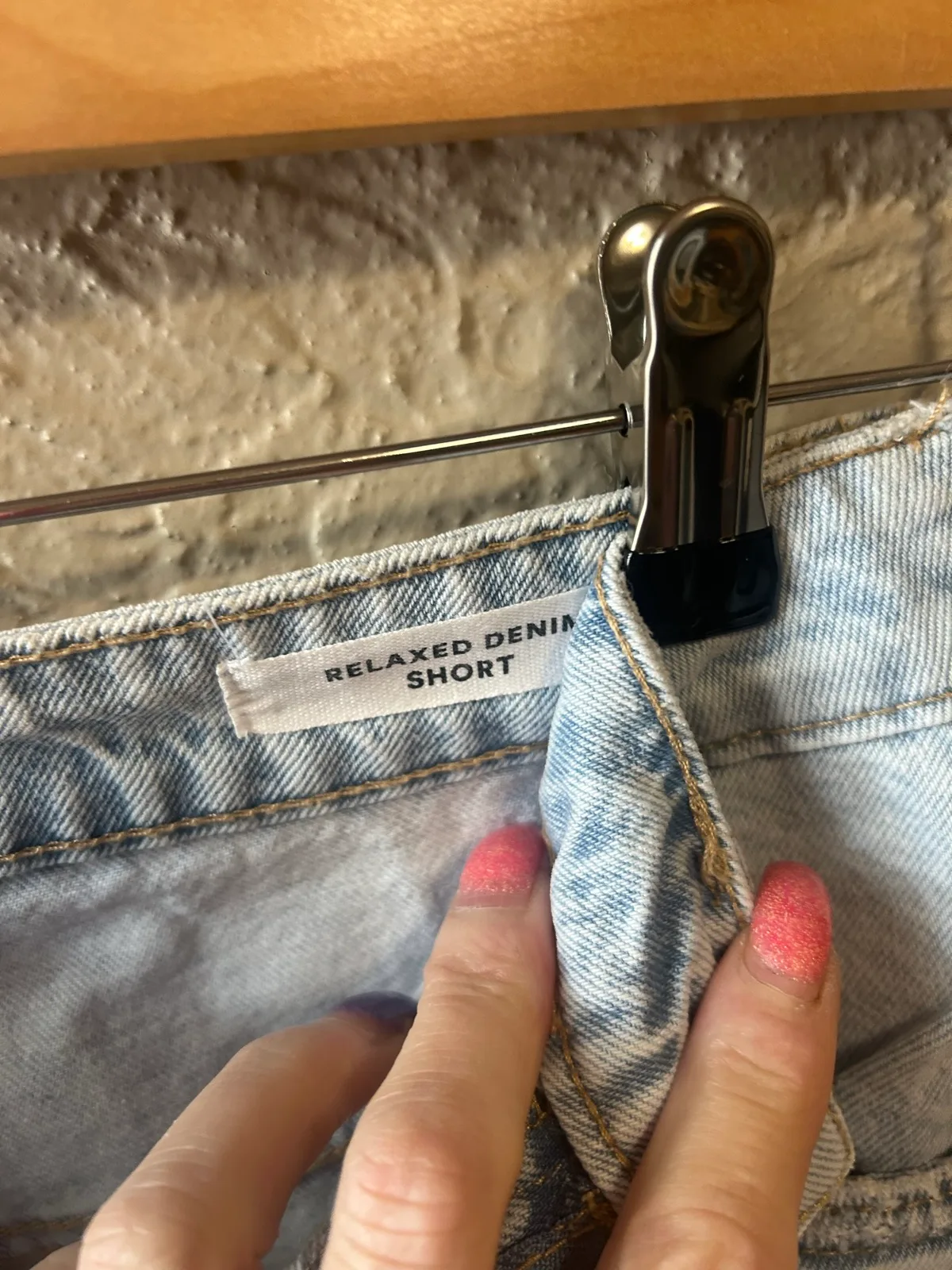 Cotton on light blue denim shorts – photo 3
