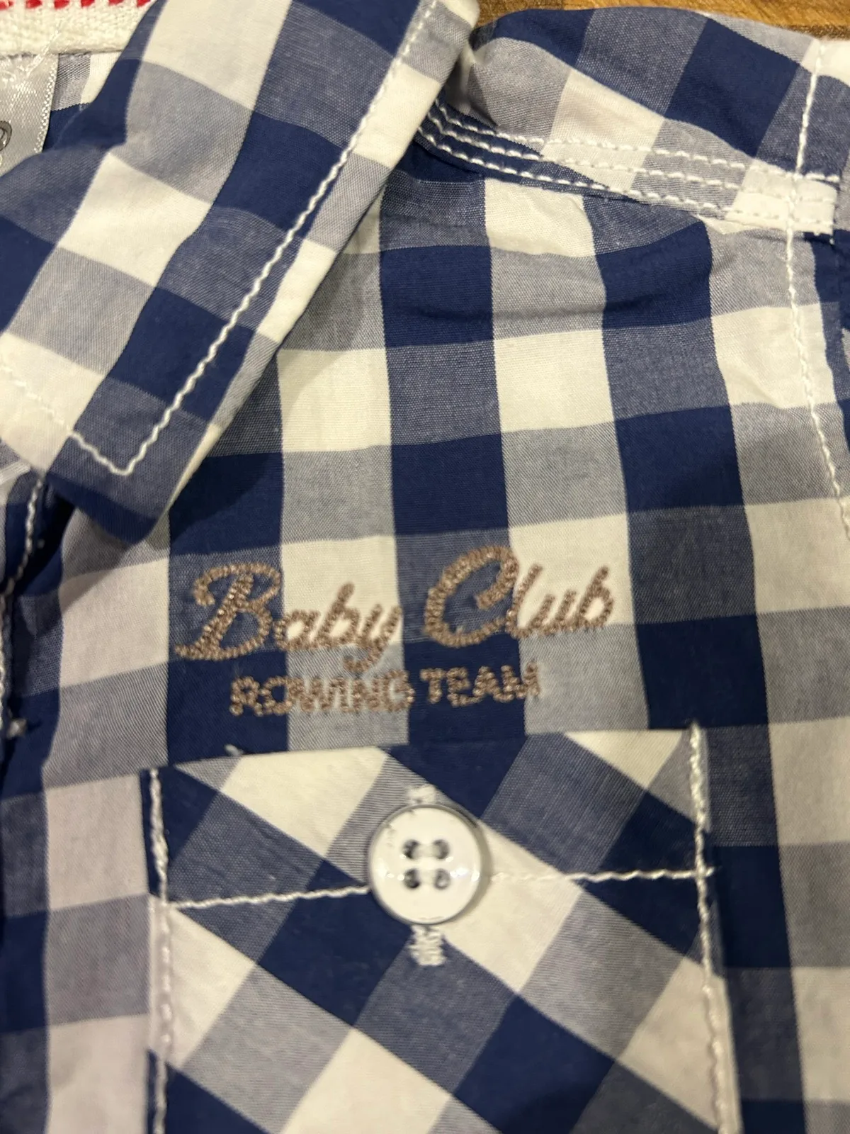 Baby boys target  blue/white check shirts – photo 3