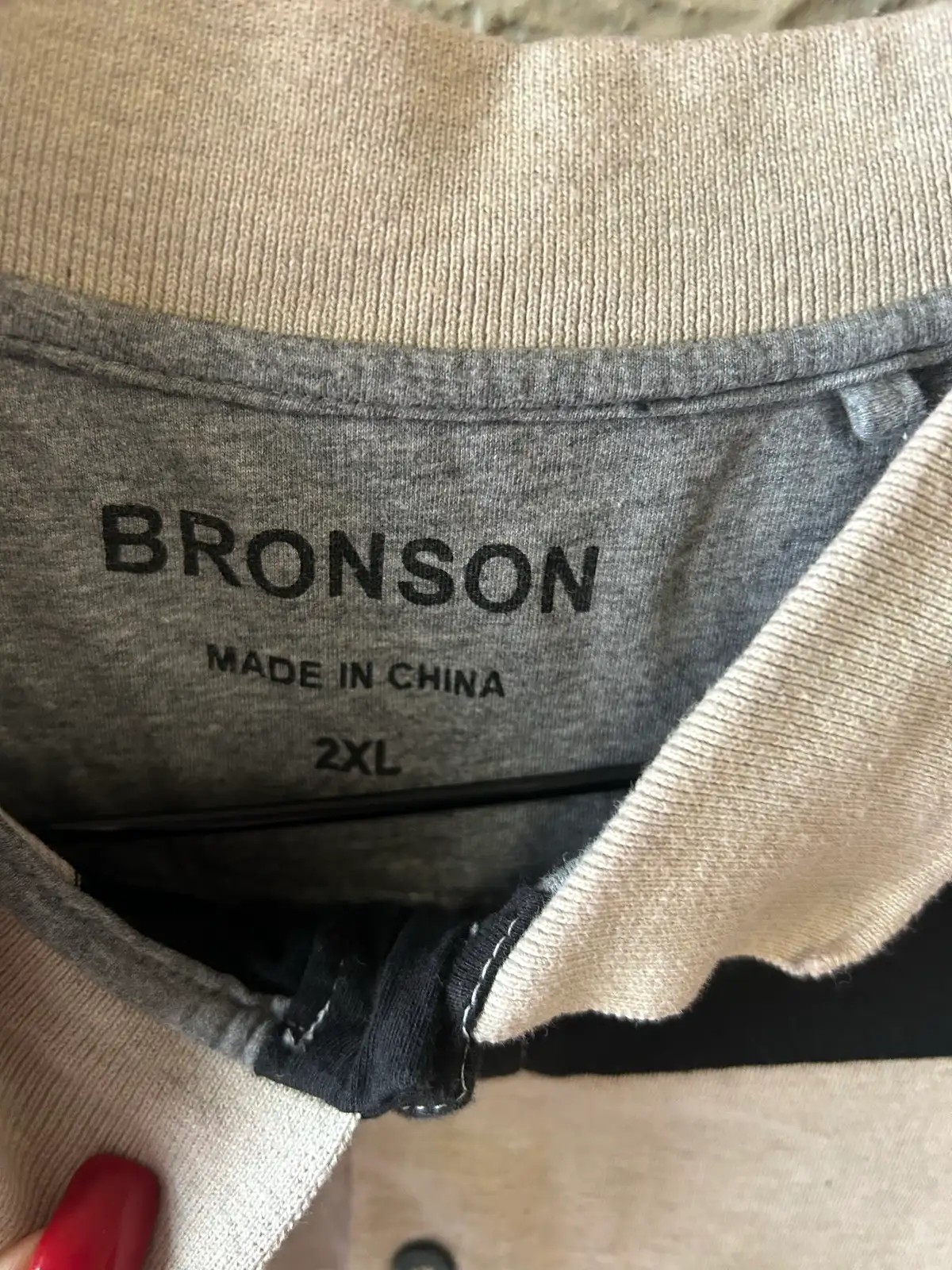 Bronson black/white/beige striped polo shirt – photo 4