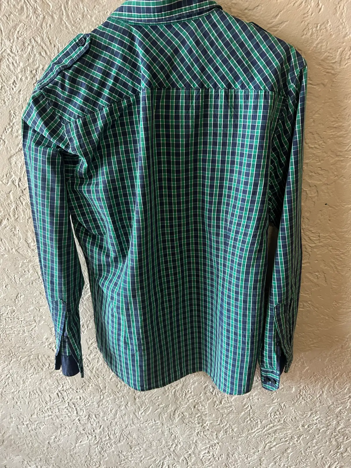 Connor green/blue plaid long sleeve shirt – photo 5
