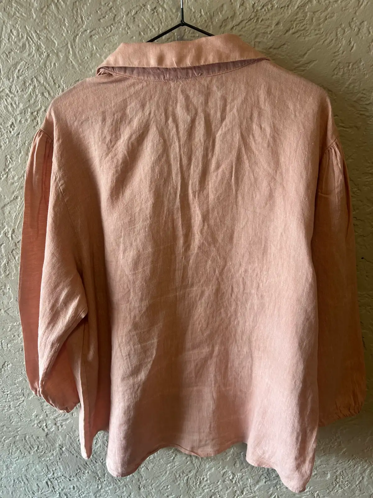 Target pink linen collared shirt – photo 4