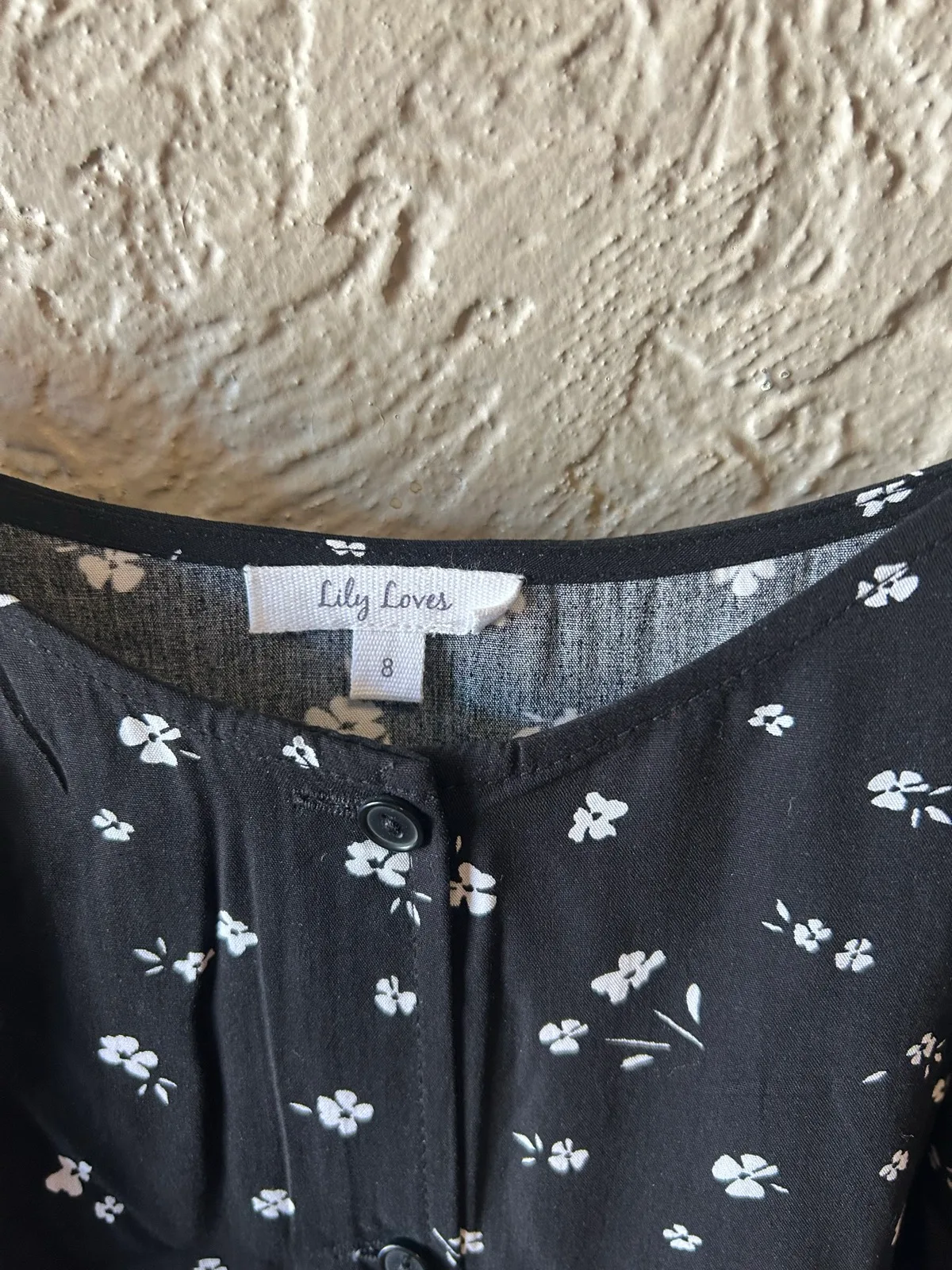 Lily loves black/white floral slip dress – photo 3