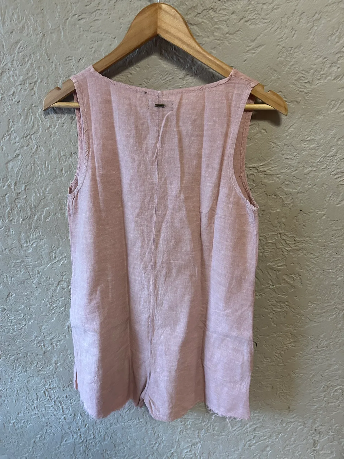 Thrills pink linen short playsuit – photo 5