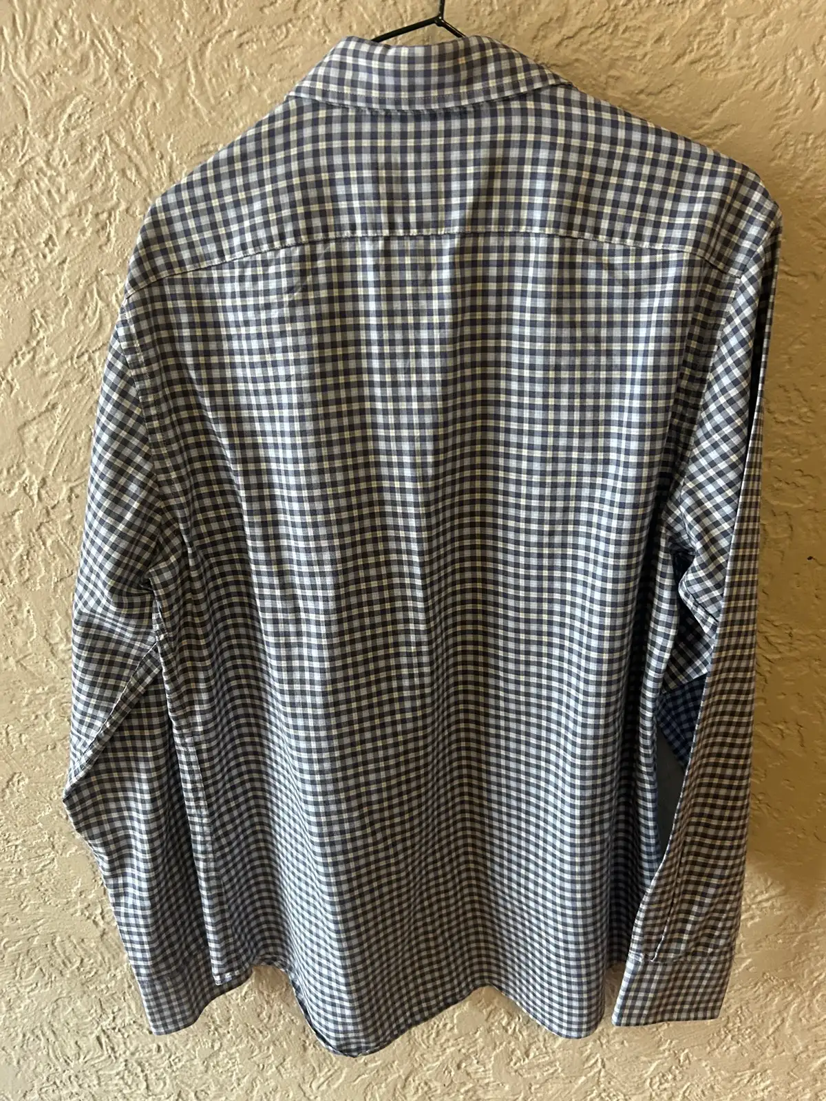 Men’s gazman checkered long sleeve shirt – photo 5