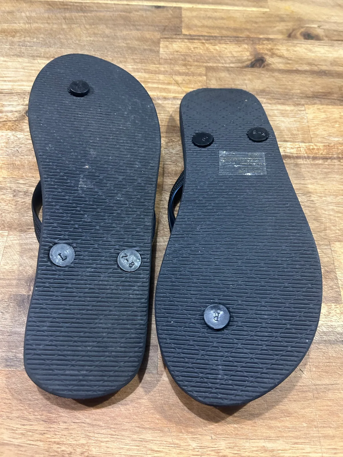 Women’s black star print flip flops – photo 2