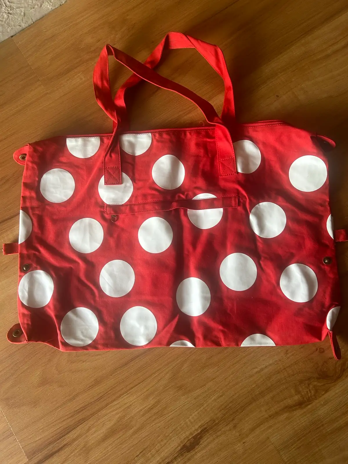 Roxy red/white polka dot tote/shoulder bag – photo 3