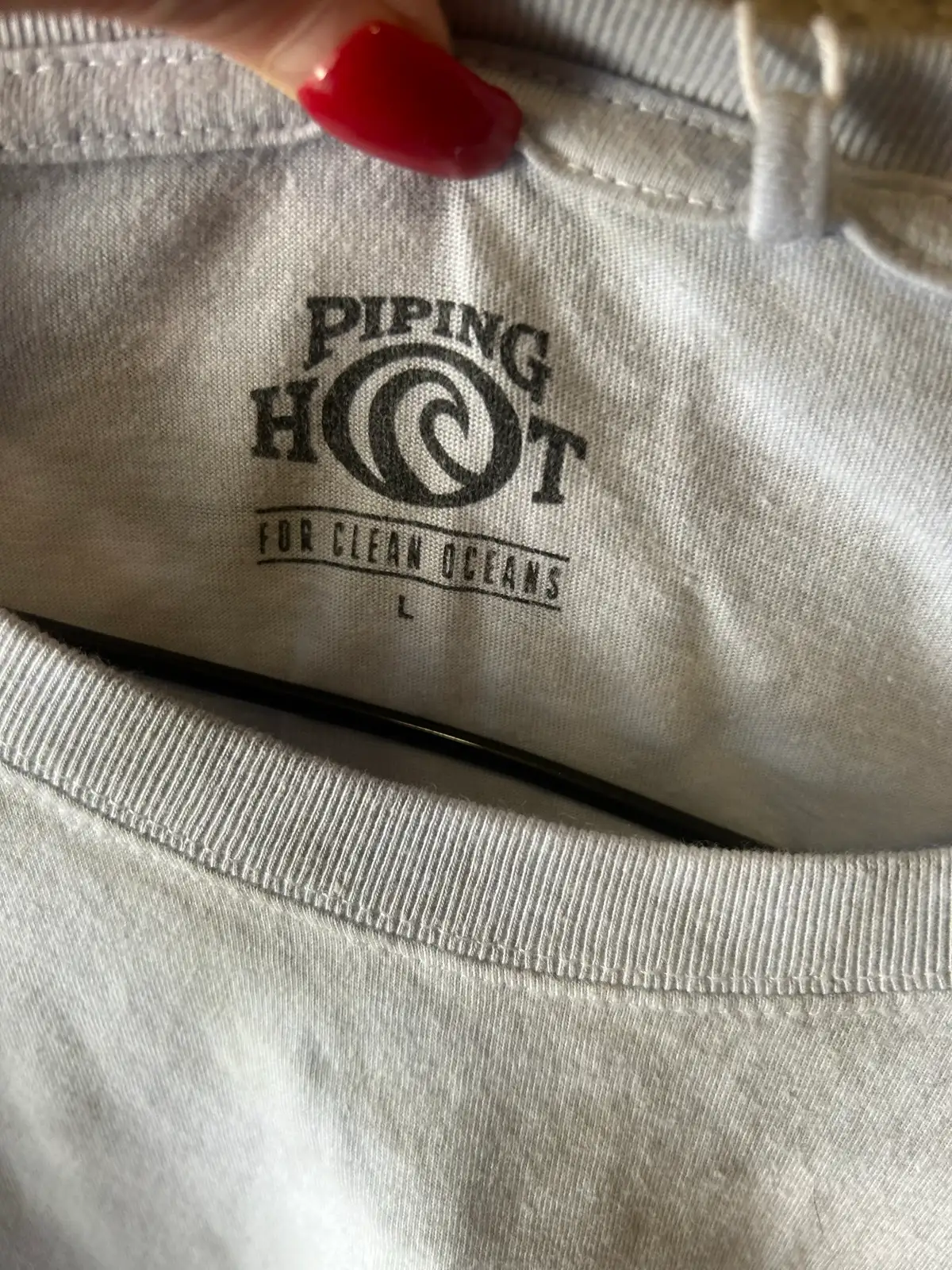Men’s piping hot grey graphic tee – photo 4
