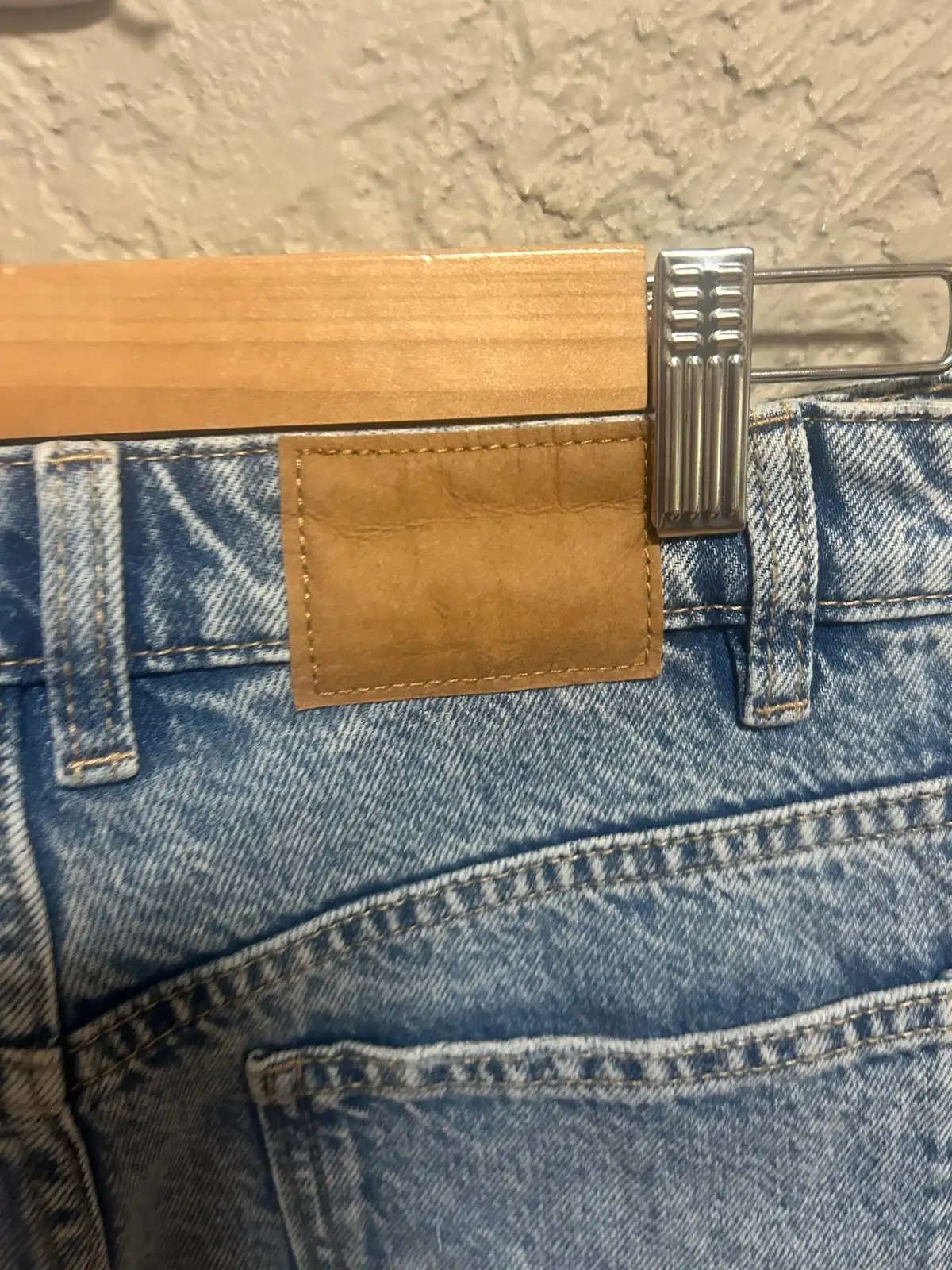 Cotton on blue denim cutoff shorts – photo 3