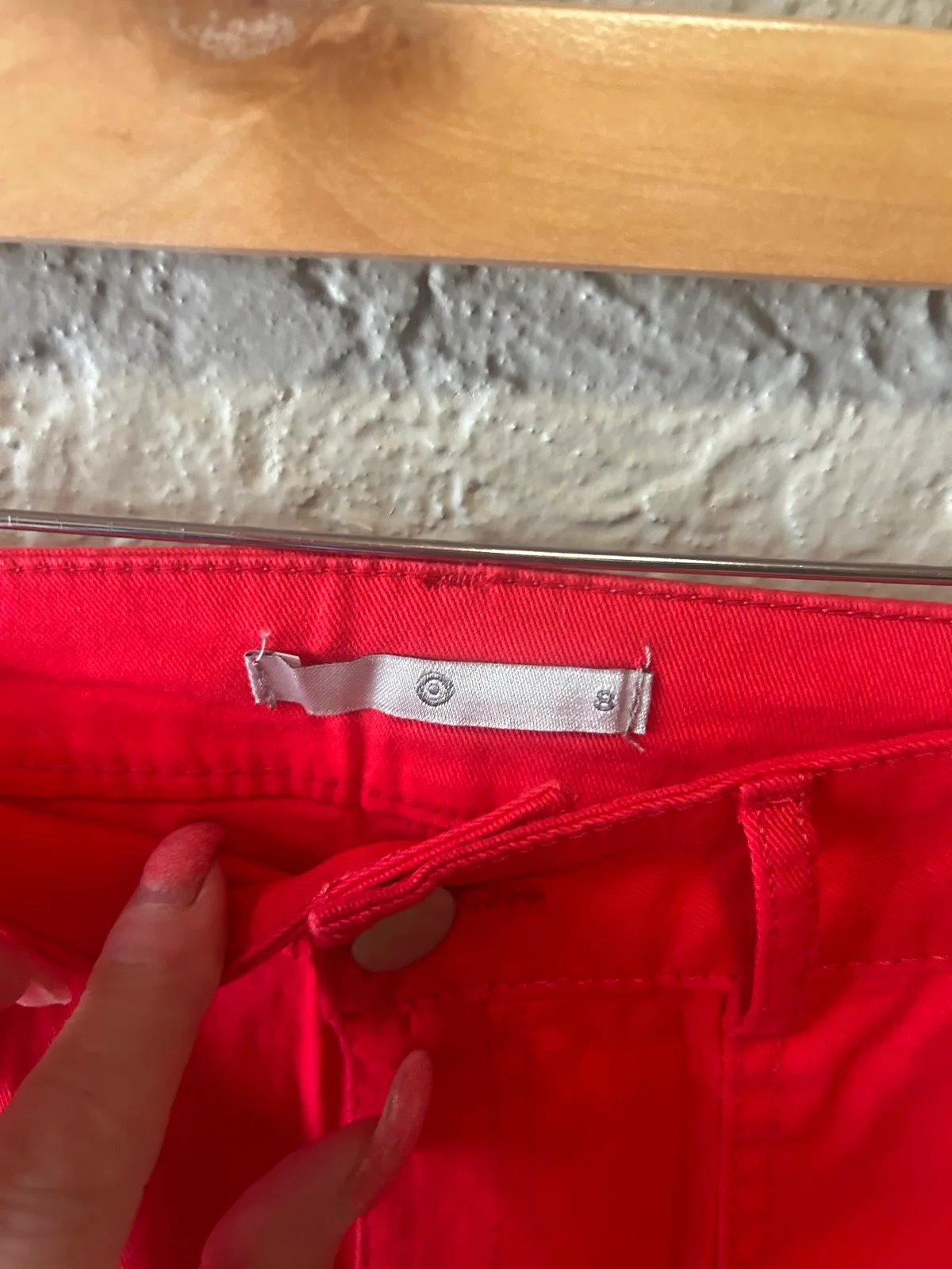 Red target chino style shorts – photo 2