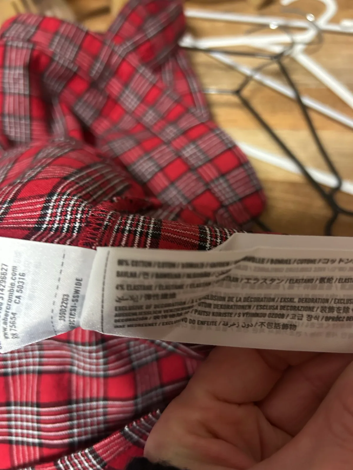 Hollister red plaid tank dress — photo 4