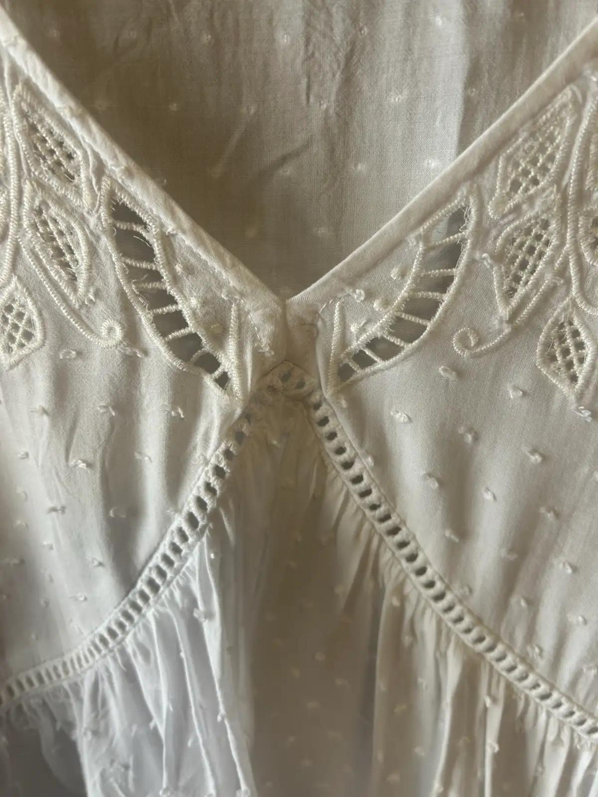 Jeanswest white 3/4 sleeve lace blouse – photo 3