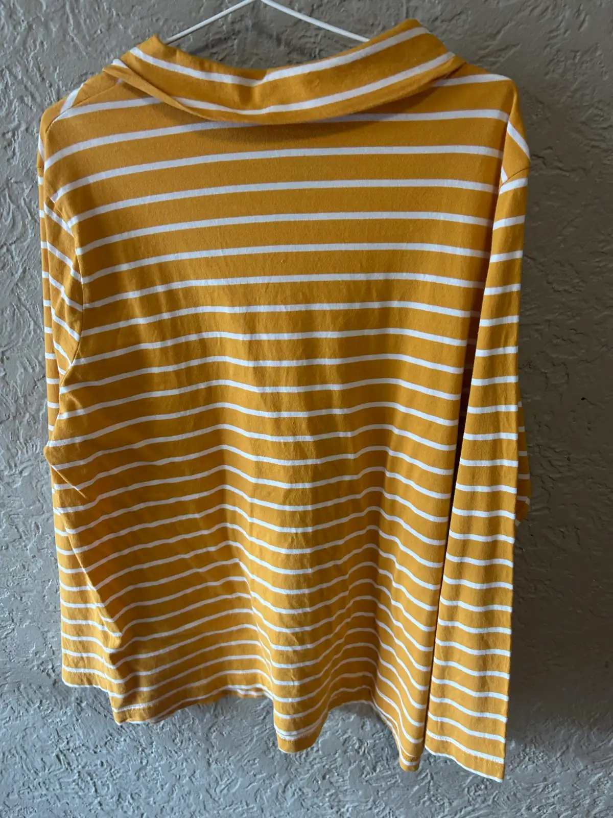 Established mustard/white long sleeve quarter zip top – photo 3