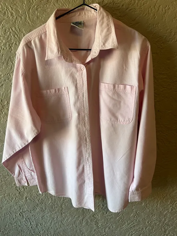 Blue ridge pink button up shirt