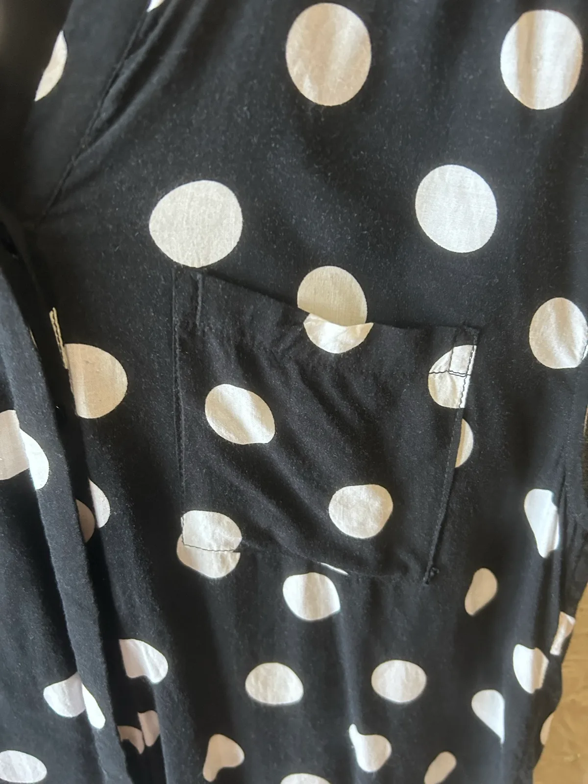 Now black/white polka dot blouse – photo 4