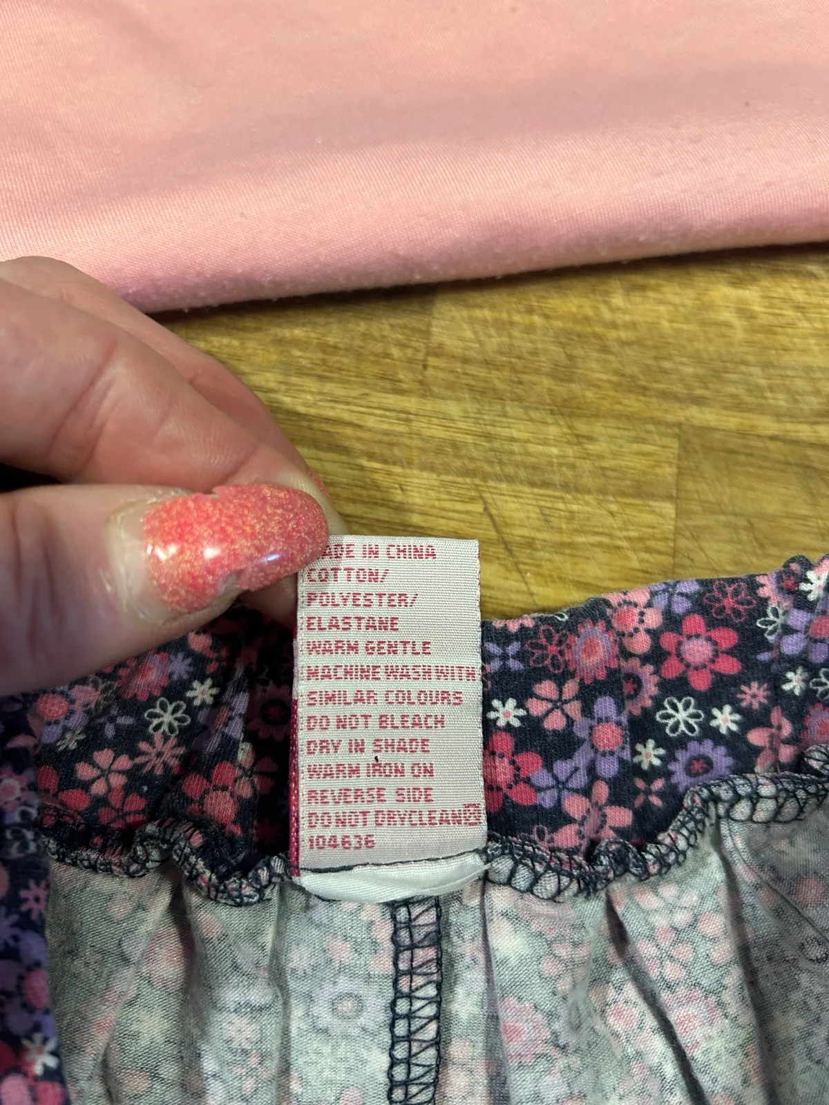 Girls pink butterfly tee and short set – photo 5