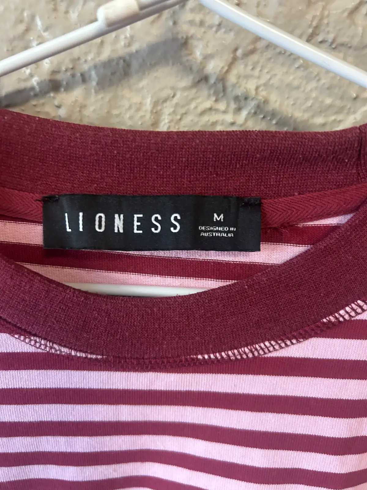 Lioness red/white striped long sleeve top – photo 2