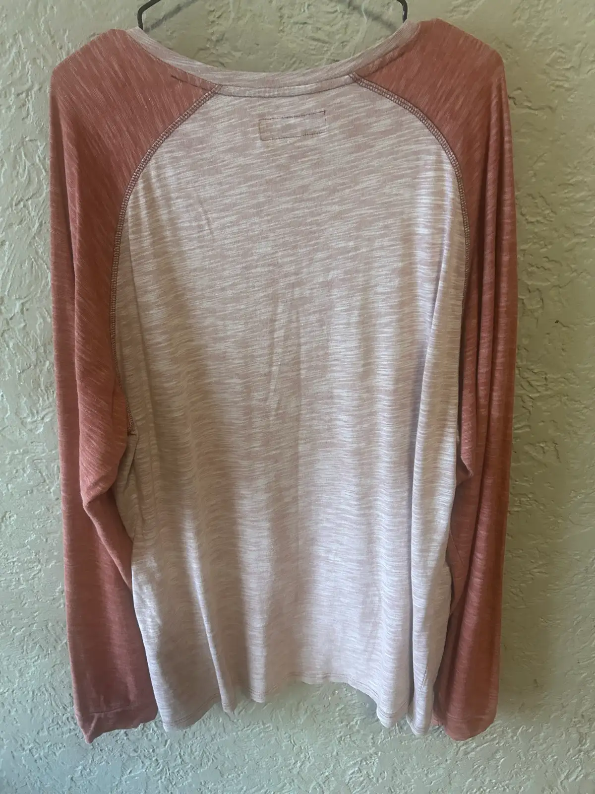 Men’s Jeanswest pink long sleeve Henley – photo 4