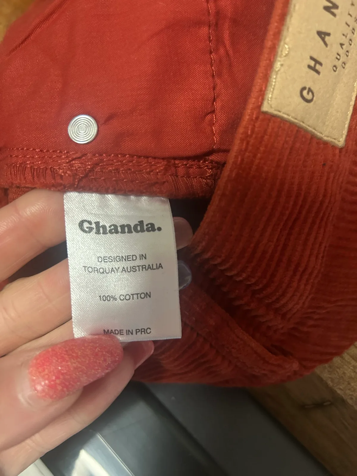 Ghanda brown corduroy shorts – photo 5
