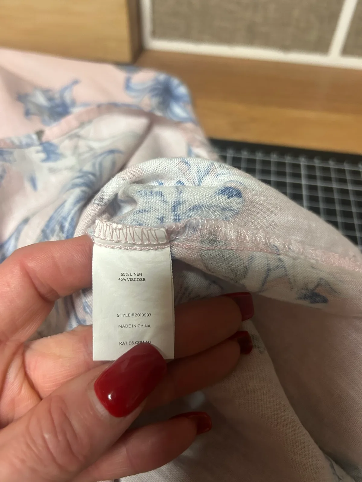 Katie’s long sleeve floral shirt – photo 5