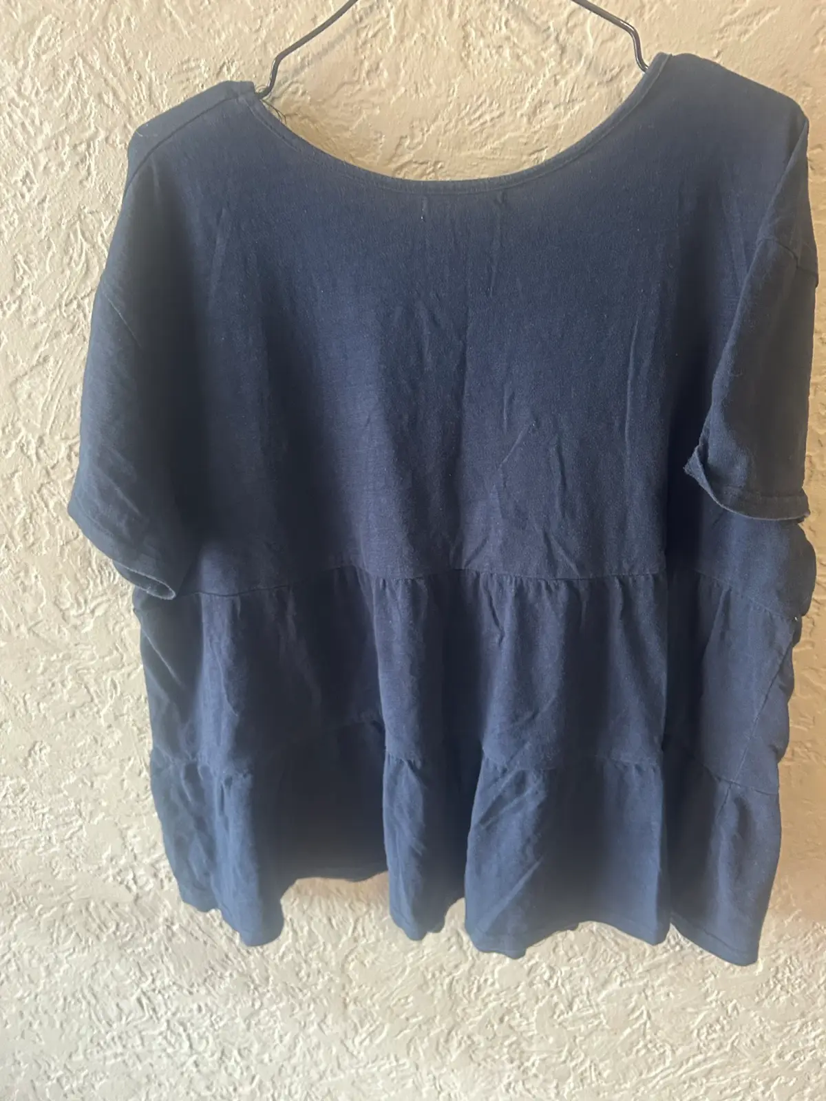 TSID clothing navy tiered shirt sleeve top – photo 4